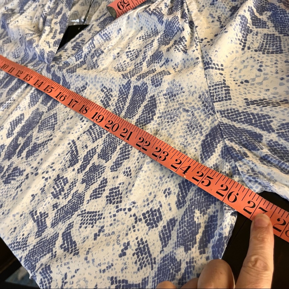 NWT Adrienne Vittadini Purple Snake Skin Tunic Blouse size 2X - Picture 9 of 10